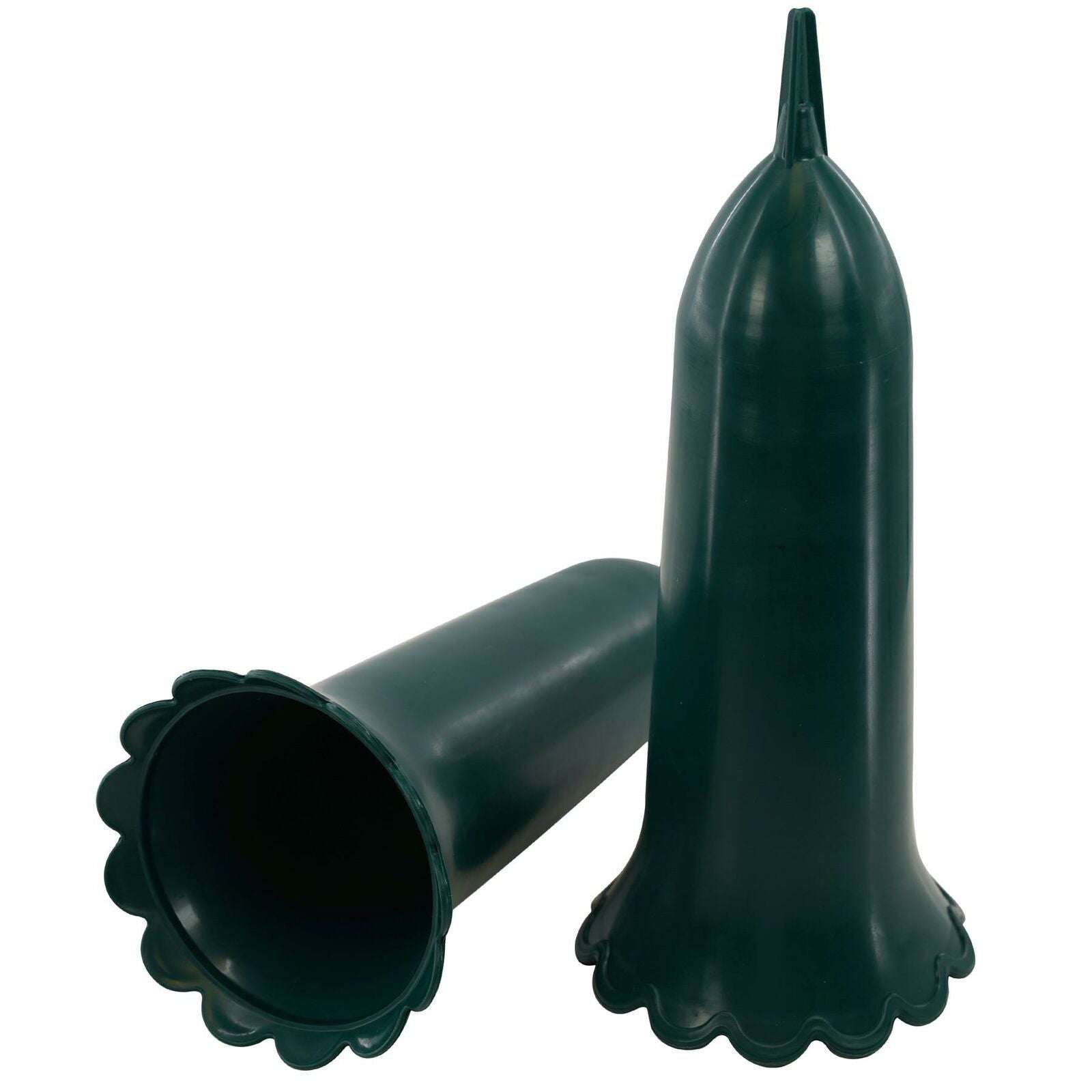 2 Pcs Green Spiked Memorial Grave Vases Cemetery Flower Pot Holder Vase - Memories-Made.