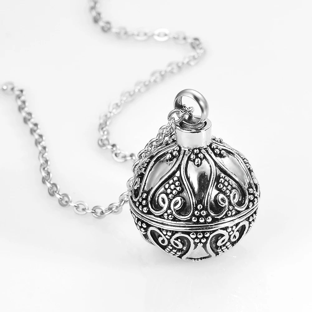 Antique Cremation Memorial Necklace | Keepsake Ashes Urn Pendant | - Memories-Made.