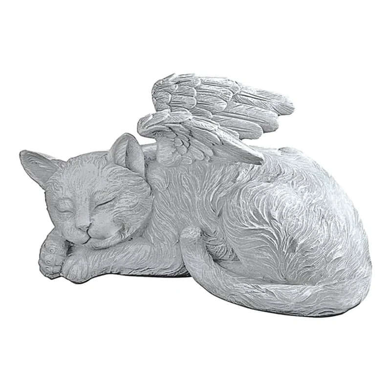 Dog Cat Angel Pet Memorial Grave Marker Statue Resin to Commemorate the Lost Pets for Garden Tombstones Lawn Decoration - Memories-Made.