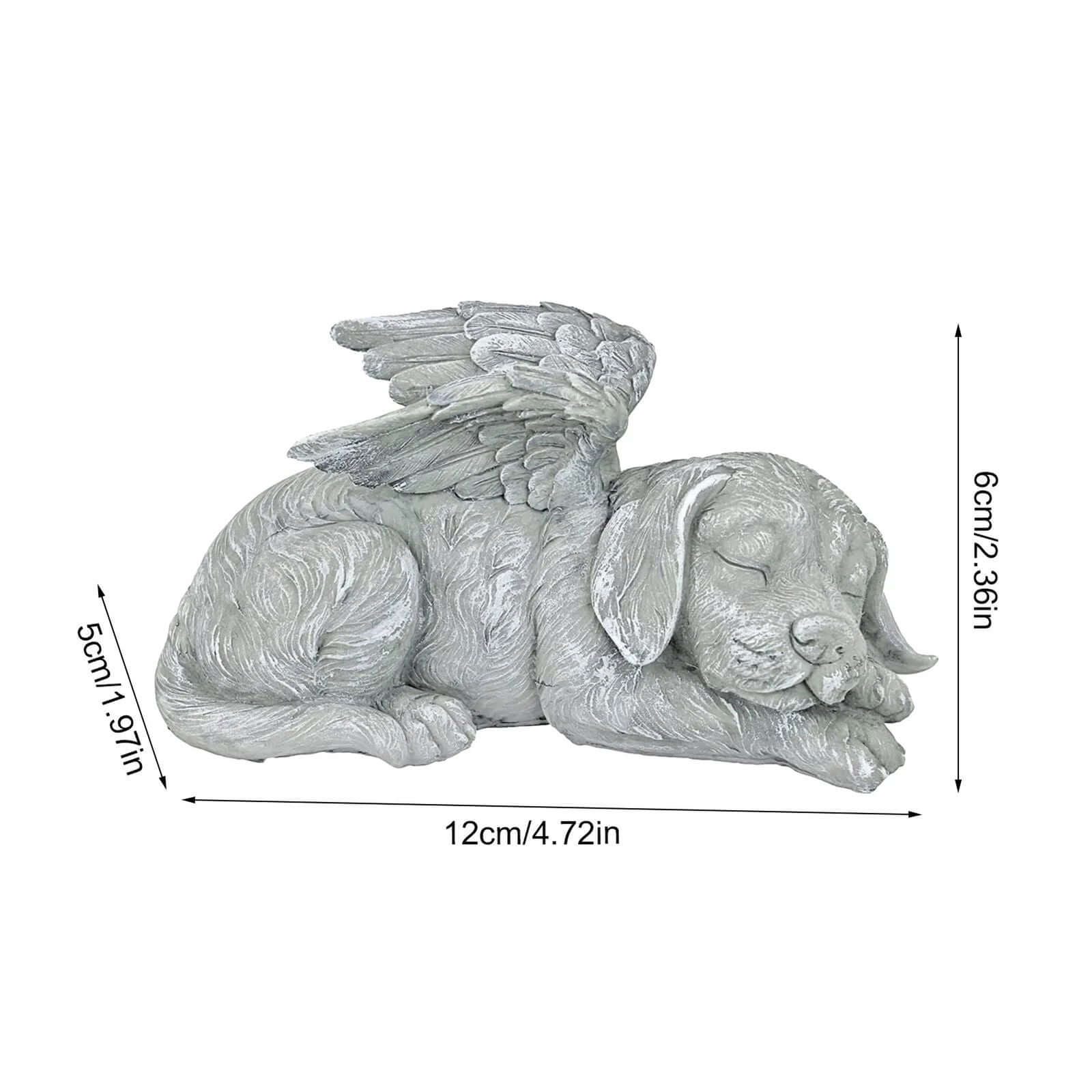 Dog Cat Angel Pet Memorial Grave Marker Statue Resin to Commemorate the Lost Pets for Garden Tombstones Lawn Decoration - Memories-Made.