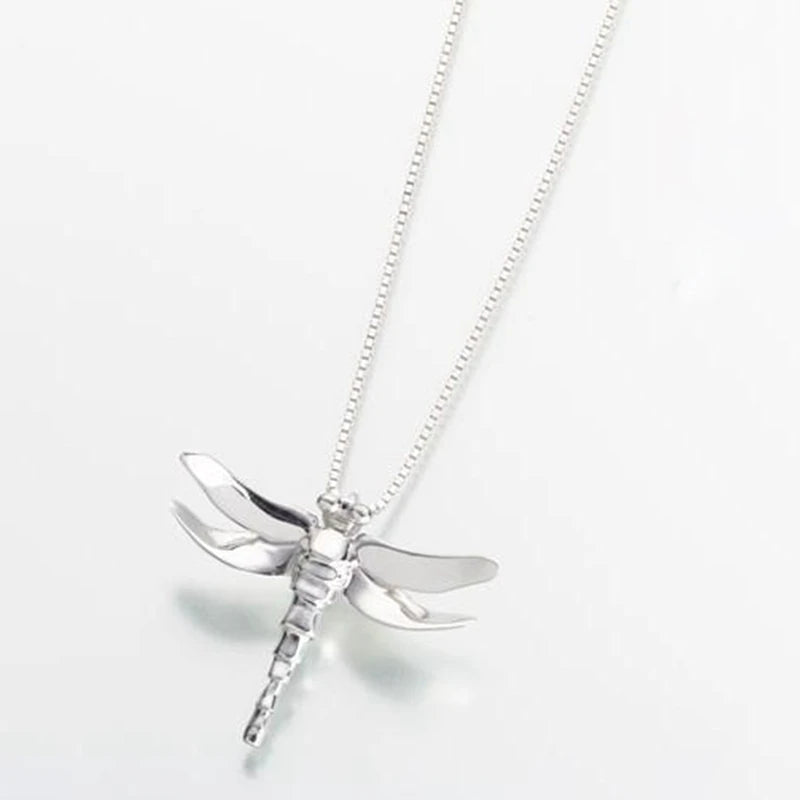 Dragonfly Urn Pendant for Ashes - Memorial Ash Keepsake Necklace for Pet/Human Ashes - Sympathy Gift - Memories-Made.