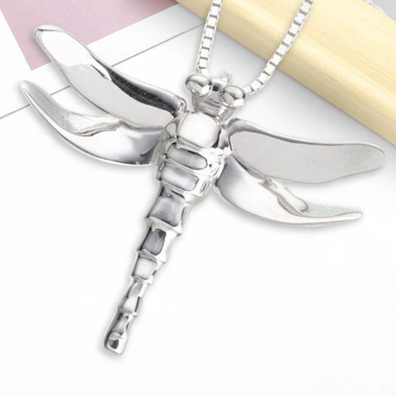 Dragonfly Urn Pendant for Ashes - Memorial Ash Keepsake Necklace for Pet/Human Ashes - Sympathy Gift - Memories-Made.