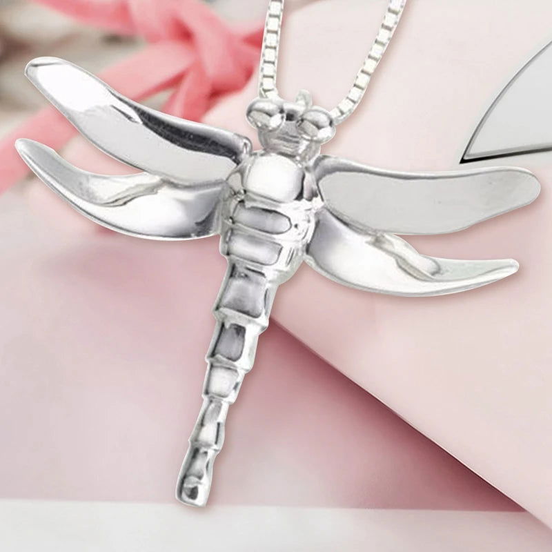 Dragonfly Urn Pendant for Ashes - Memorial Ash Keepsake Necklace for Pet/Human Ashes - Sympathy Gift - Memories-Made.