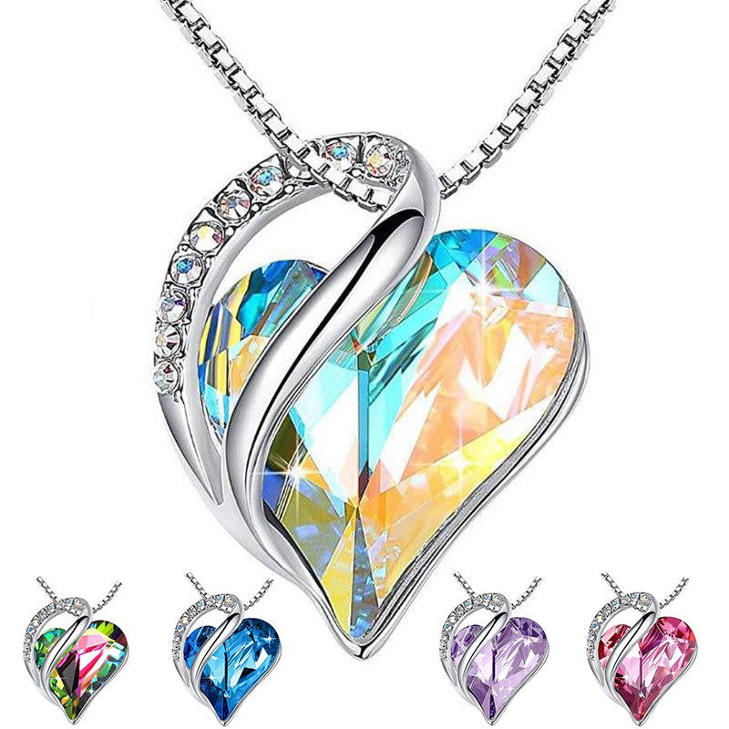 Elegant Heart-Shaped 925 Silver Necklace – Perfect Gift for Birthdays & Anniversaries! - Memories-Made.