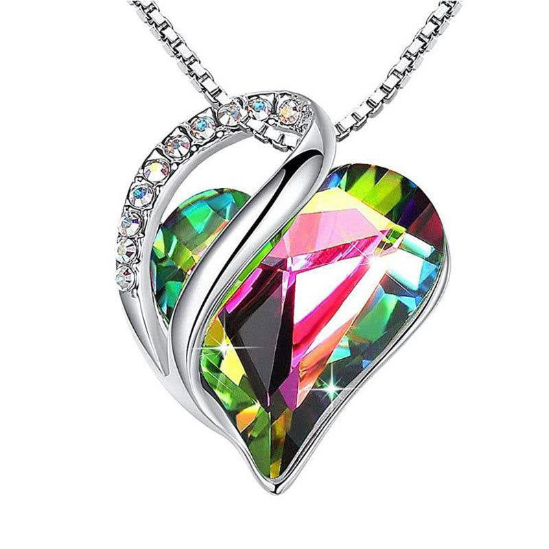 Elegant Heart-Shaped 925 Silver Necklace – Perfect Gift for Birthdays & Anniversaries! - Memories-Made.