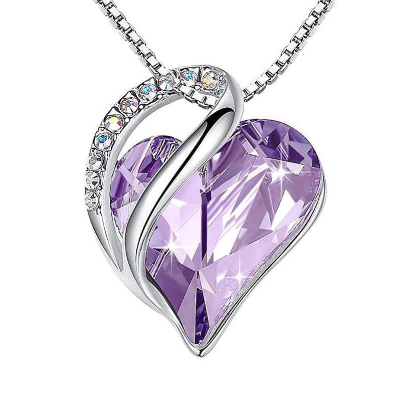 Elegant Heart-Shaped 925 Silver Necklace – Perfect Gift for Birthdays & Anniversaries! - Memories-Made.