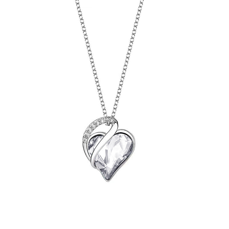 Elegant Heart-Shaped 925 Silver Necklace – Perfect Gift for Birthdays & Anniversaries! - Memories-Made.