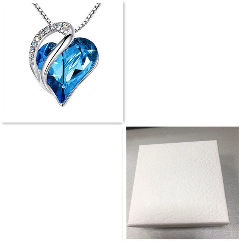 Elegant Heart-Shaped 925 Silver Necklace – Perfect Gift for Birthdays & Anniversaries! - Memories-Made.