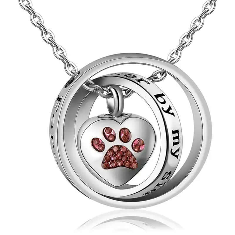 High-Quality Dog/Cat Paw Print Cremation Jewellery Ashes Holder Pet Memorial Urn Necklace Pendant for Memory - Memories-Made.