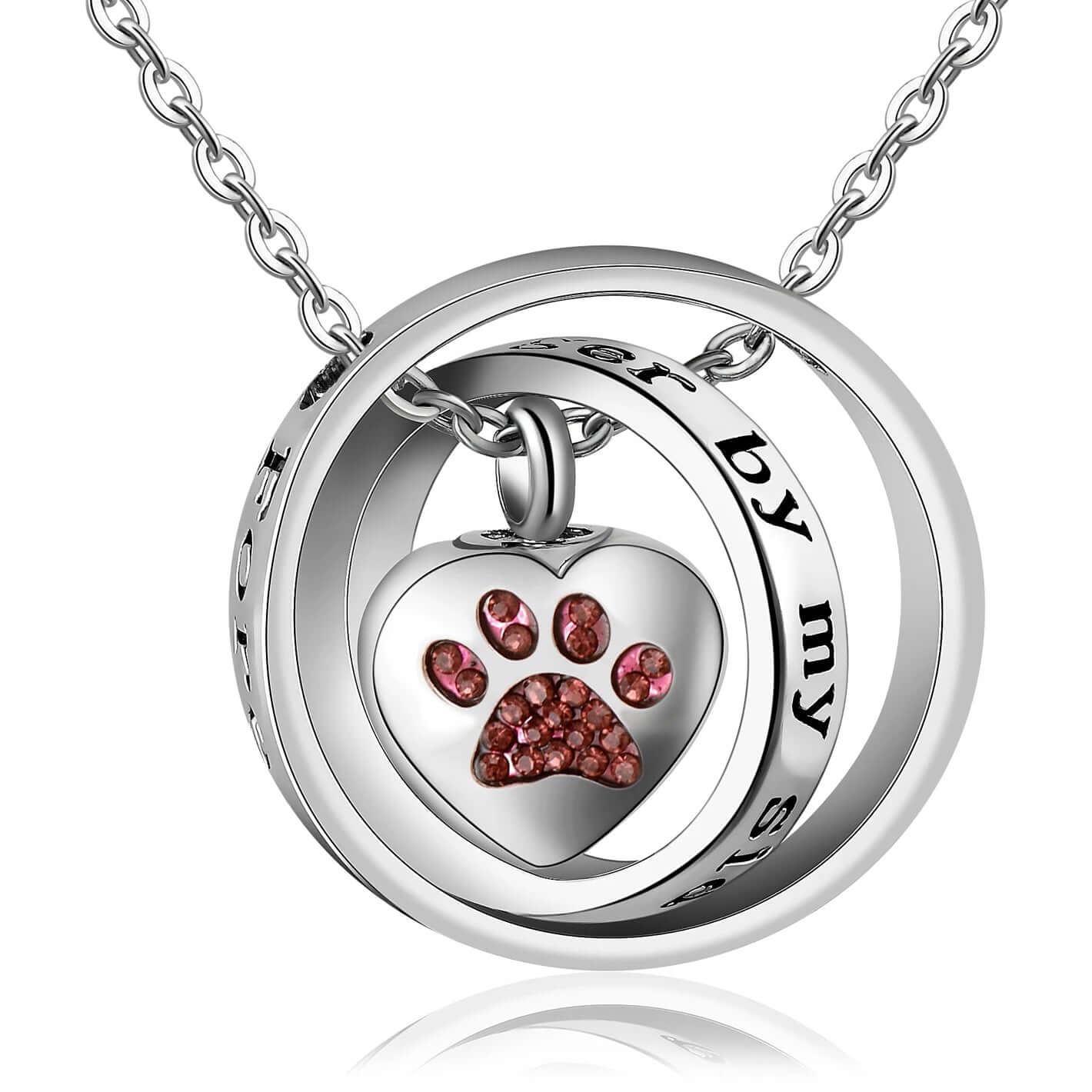 High-Quality Dog/Cat Paw Print Cremation Jewellery Ashes Holder Pet Memorial Urn Necklace Pendant for Memory - Memories-Made.