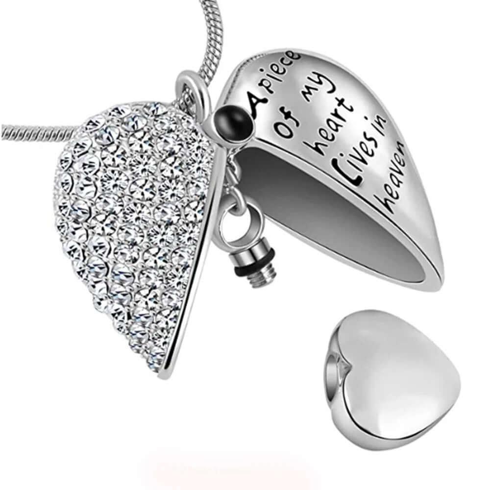 High-Quality Dog/Cat Paw Print Cremation Jewellery Ashes Holder Pet Memorial Urn Necklace Pendant for Memory - Memories-Made.