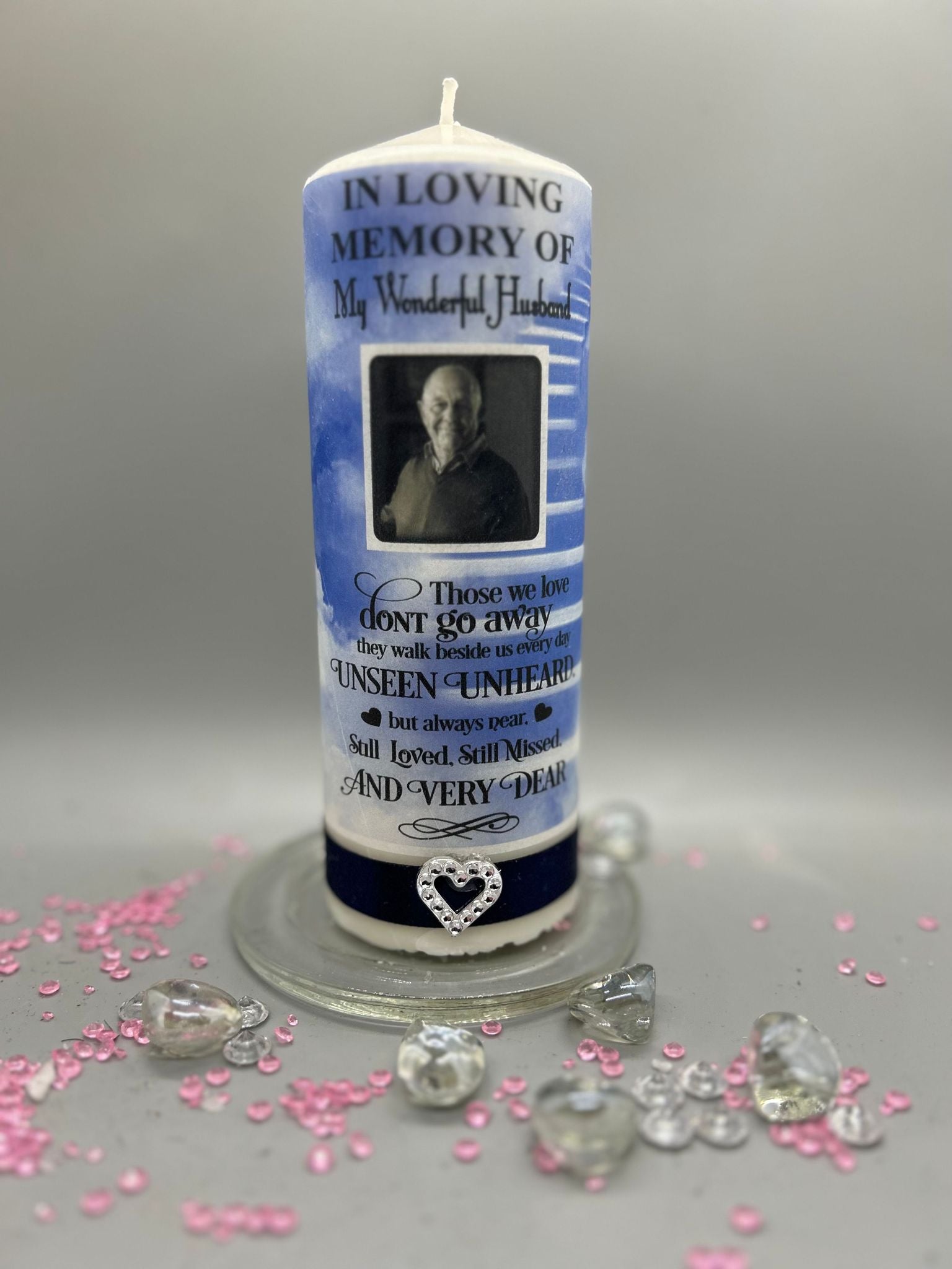 Memorial Candle 20cm - Those we love don't go away......... - Memories-Made.