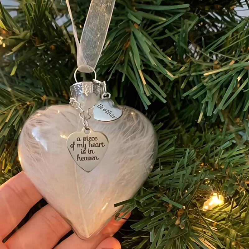 Memorial Pendant Name Ornament - Brother - Memories-Made.