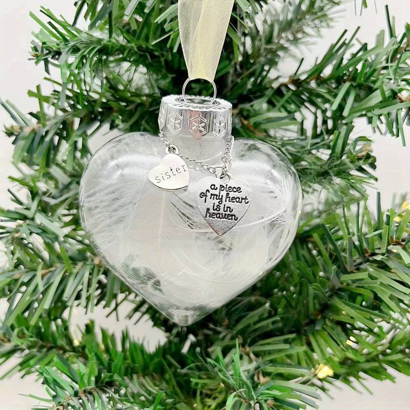 Memorial Pendant Name Ornament - Sister - Memories-Made.