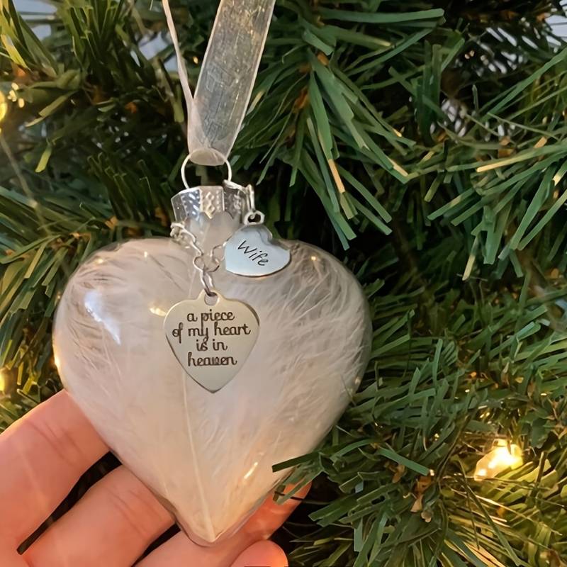 Memorial Pendant Name Ornament - Wife - Memories-Made.