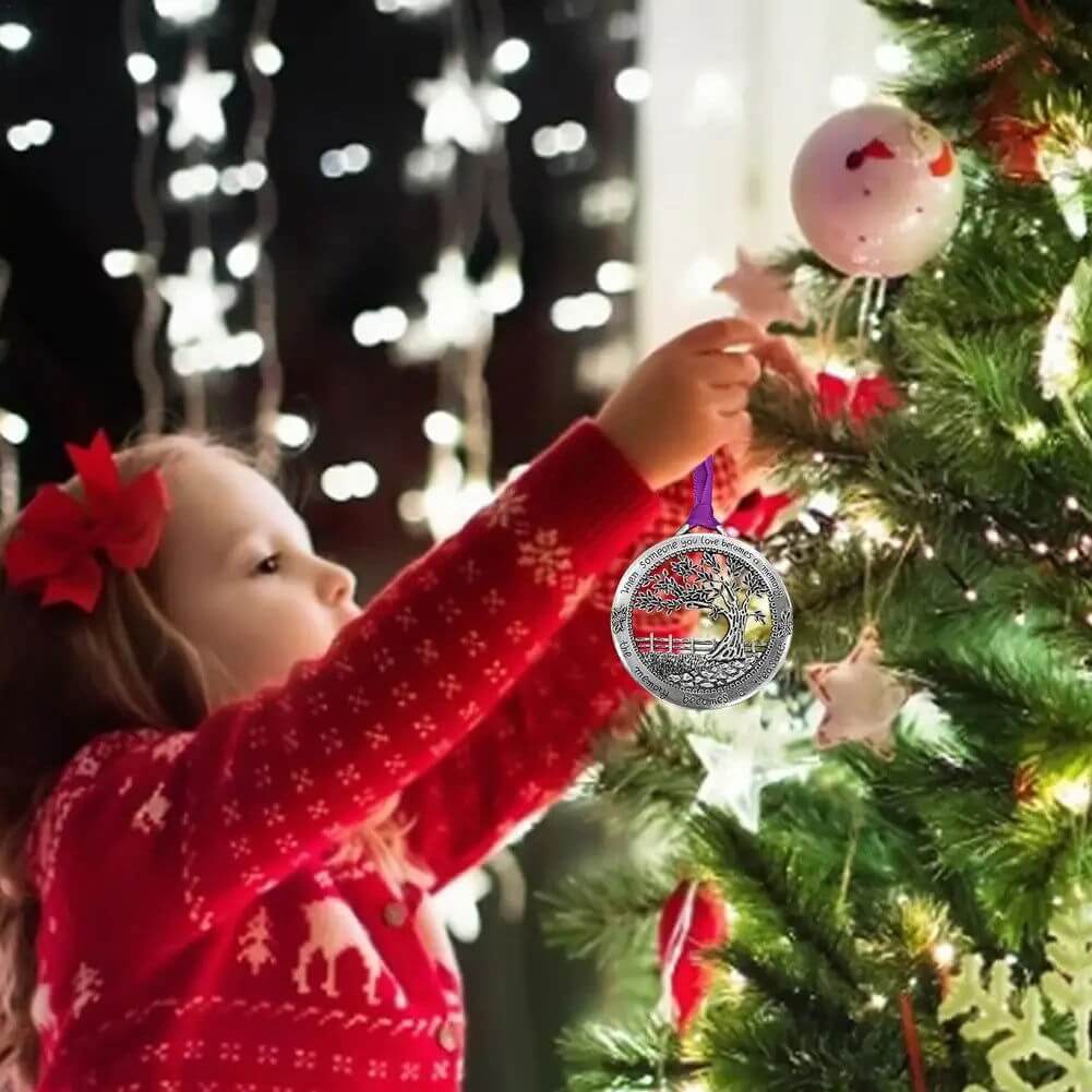 Merry Christmas Memorial Decorations When the One You Love Becomes a Memory Christmas Pendant Life Tree Resin Home Xmas Ornament - Memories-Made.